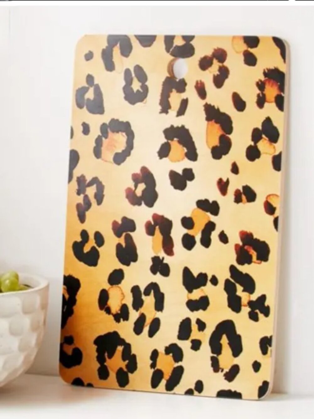 New Urban Outfitters Wooden Leopard Cutting Board
